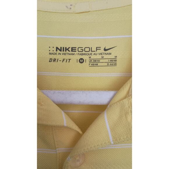 Nike BUNDLE (3) Dri-FIT golf polos. Size Medium Color green yellow and Navy - Picture 6 of 12